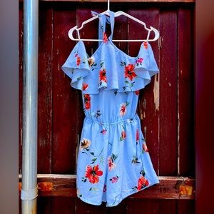 Neck tie Romper